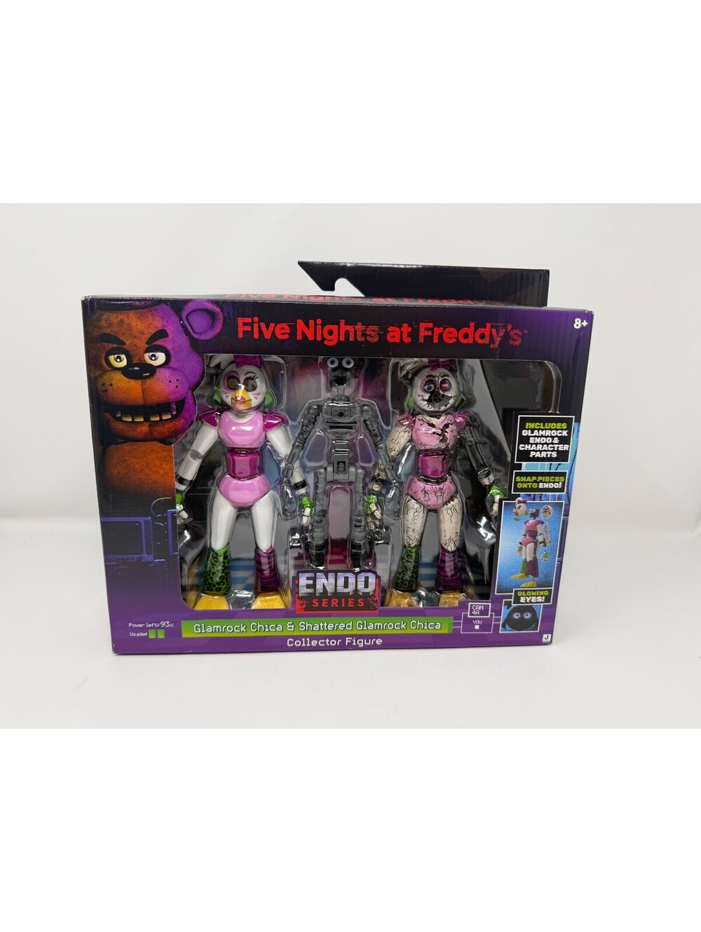 FNAF Endo Series Wave 3 GLAMROCK CHICA & Shattered Figure Target Excl NEW